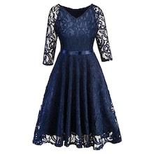 Shein 50s Self Tie Lace Dress