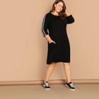 Shein Plus Contrast Sideseam Night Dress
