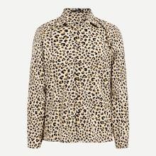 Shein Men Single Breasted Leopard Print Shirt
