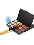 Shein Concealer Palette With Makeup Brush And Random Color Puff