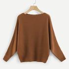 Shein Batwing Sleeve Ribbed Jumper