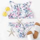 Shein Cut Out Detail Flower Print Bikini Set