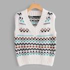 Shein Geo Pattern Vest Sweater