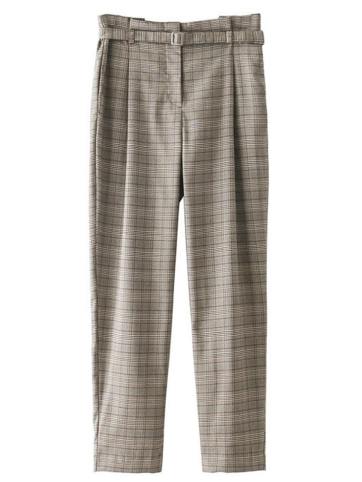 Shein Self Tie Plaid Pants