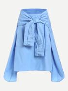 Shein Sleeve Tie Front Multiway Skirt