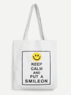 Shein Emoji Print Shoulder Bag