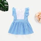 Shein Toddler Girls Tie Back Gingham Smock Dress