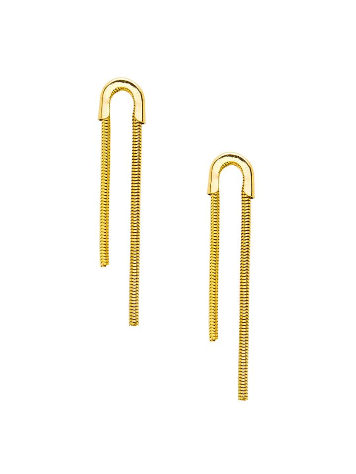 Shein Exaggerated Metal Drop Earrings