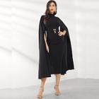 Shein Exaggerate Split Sleeve Belted Dress