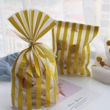 Shein Striped Print Clear Bag 50pcs