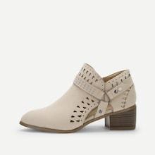 Shein Cut-out Studded Detail Chunky Boots