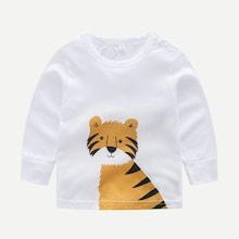 Shein Toddler Boys Tiger Print Tee