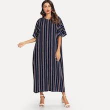 Shein V-neck Striped Tunic Dress