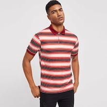 Shein Men Button Front Collar Striped Polo Shirt