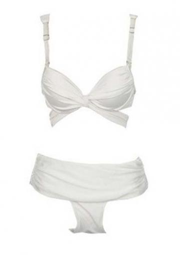 Rosewe Fine Quality White Bra With Thong Swimwear Suit