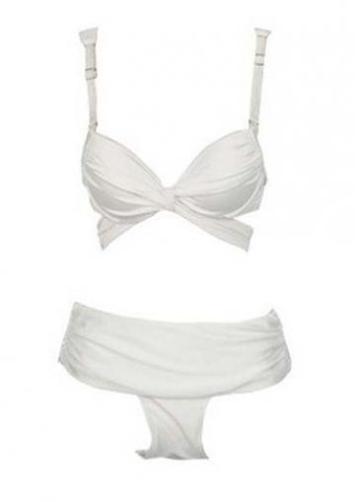 Rosewe Fine Quality White Bra With Thong Swimwear Suit