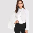 Shein Basic Cape Shirt