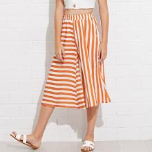 Shein Mixed Stripe Culotte Pants