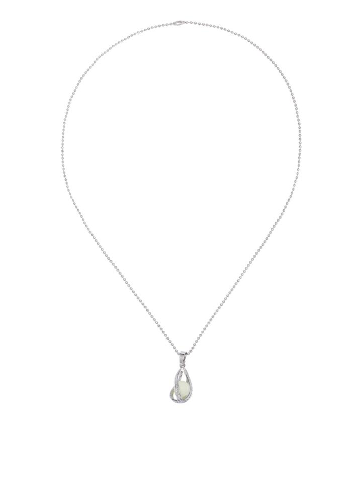 Shein Green Glowing Heart Pendant Necklace