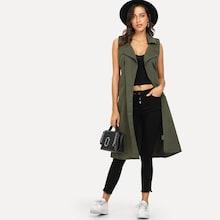 Shein Knot Back Tiered Vest