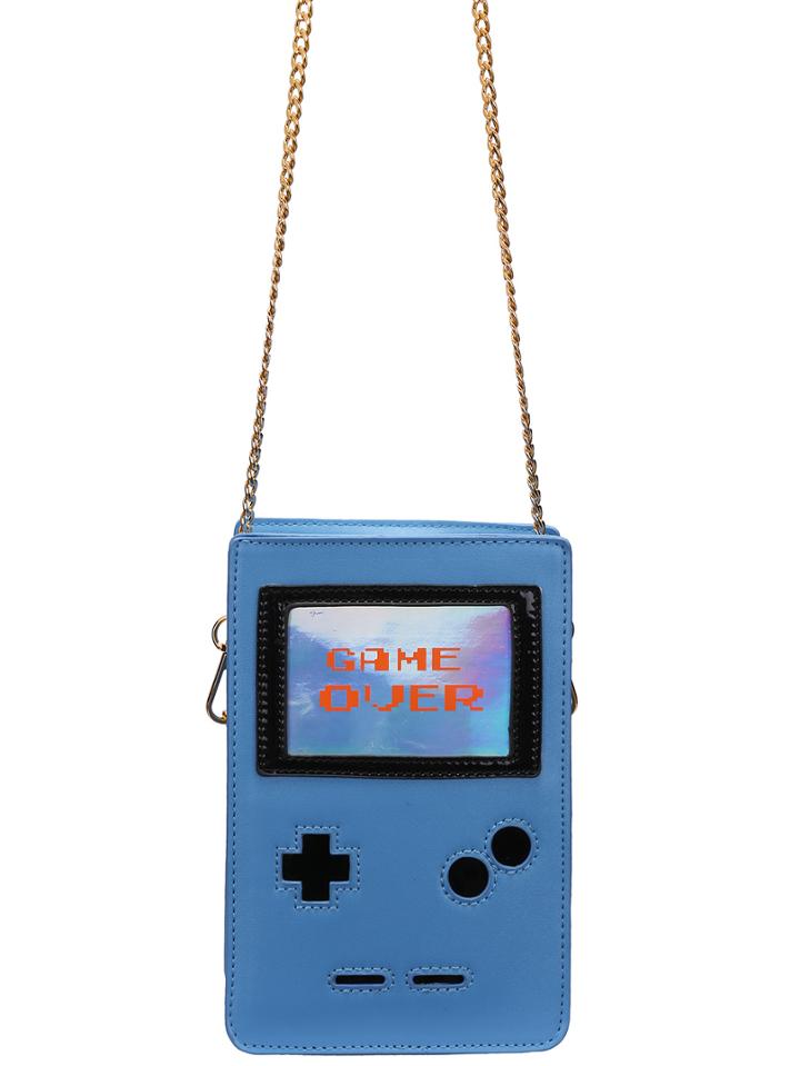 Shein Blue Zipper Game Chain Small Bag