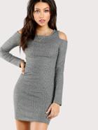 Shein Open Shoulder And Elbow Dress