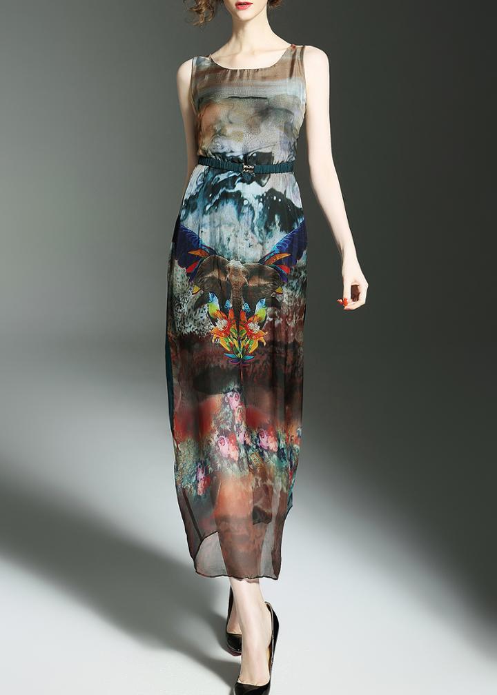 Shein Animals Print Elastic-waist Dress