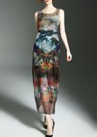 Shein Animals Print Elastic-waist Dress