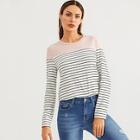 Shein Color-block Striped Tee