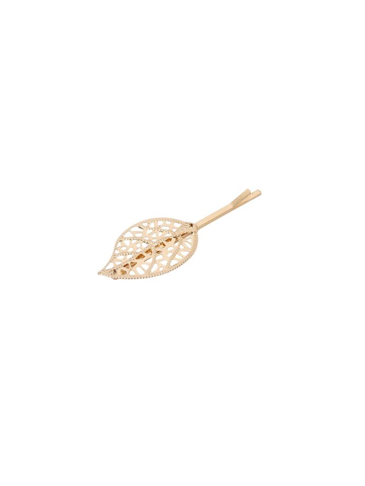 Shein Golden Hollow Leaf Hair Clip