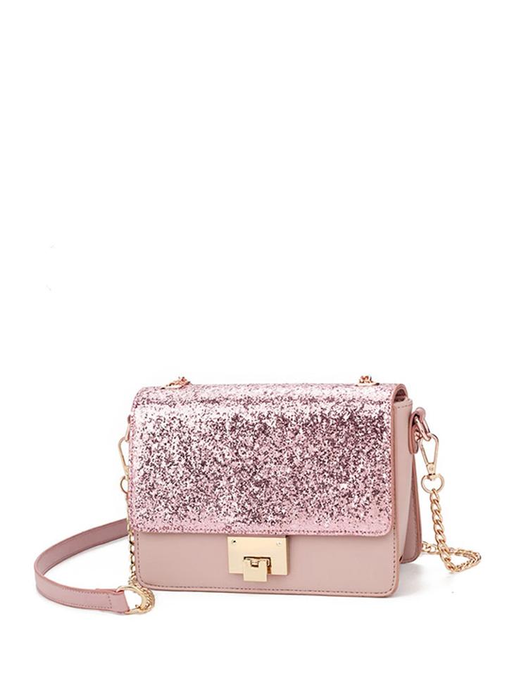 Shein Glitter Flap Chain Bag