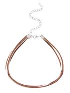 Shein Multi Strand Cord Choker Necklace