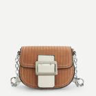 Shein Buckle Front Saddle Chain Bag