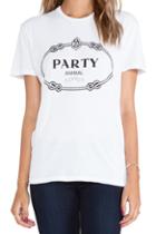 Shein Letter Print White T-shirt