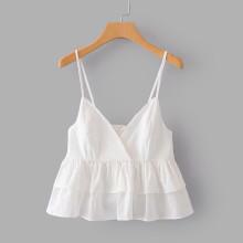 Shein Layer Ruffle Hem Cami Top