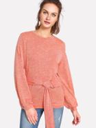 Shein O-ring Belted Marled T-shirt
