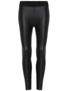 Shein Black Slim Thicken Pu Leggings