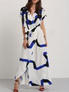 Shein Self-tie Waist Maxi Dress