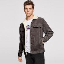 Shein Men Button Up Corduroy Jacket