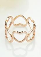 Shein Gold Hollow Hearts Ring