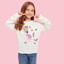 Shein Toddler Girls Unicorn Print Tee