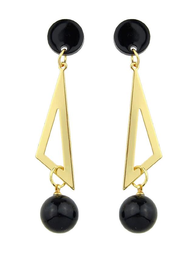 Shein Punk Design Gold Jhumka Dangle Earrings