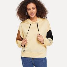 Shein Cut-and-sew Drawstring Hoodie