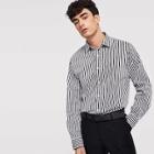 Shein Men Button Front Striped Shirt