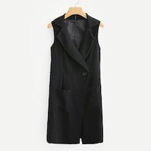 Shein Solid Sleeveless Blazer Dress