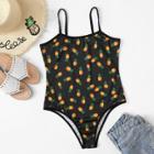 Shein Allover Pineapple Print Cami Bodysuit