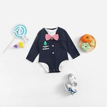 Shein Toddler Boys Tie Beck Romper 2pcs