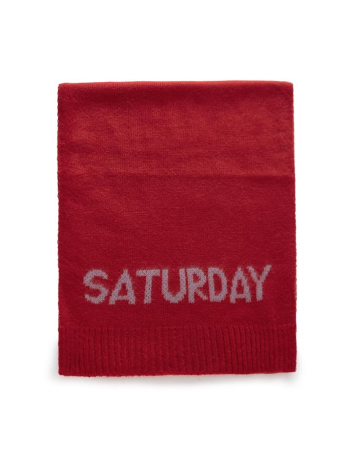Shein Letter Print Knit Scarf