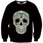 Shein 3d Digital Printing Cartoon Skull Sweatshirts