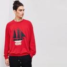 Shein Men Boat And Letter Print Sweatshirt